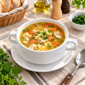 Куриный супчик «Алфавит»