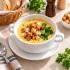 Сырный крем-суп с гренками