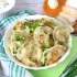 Вареники с картошкой, луком и сметаной